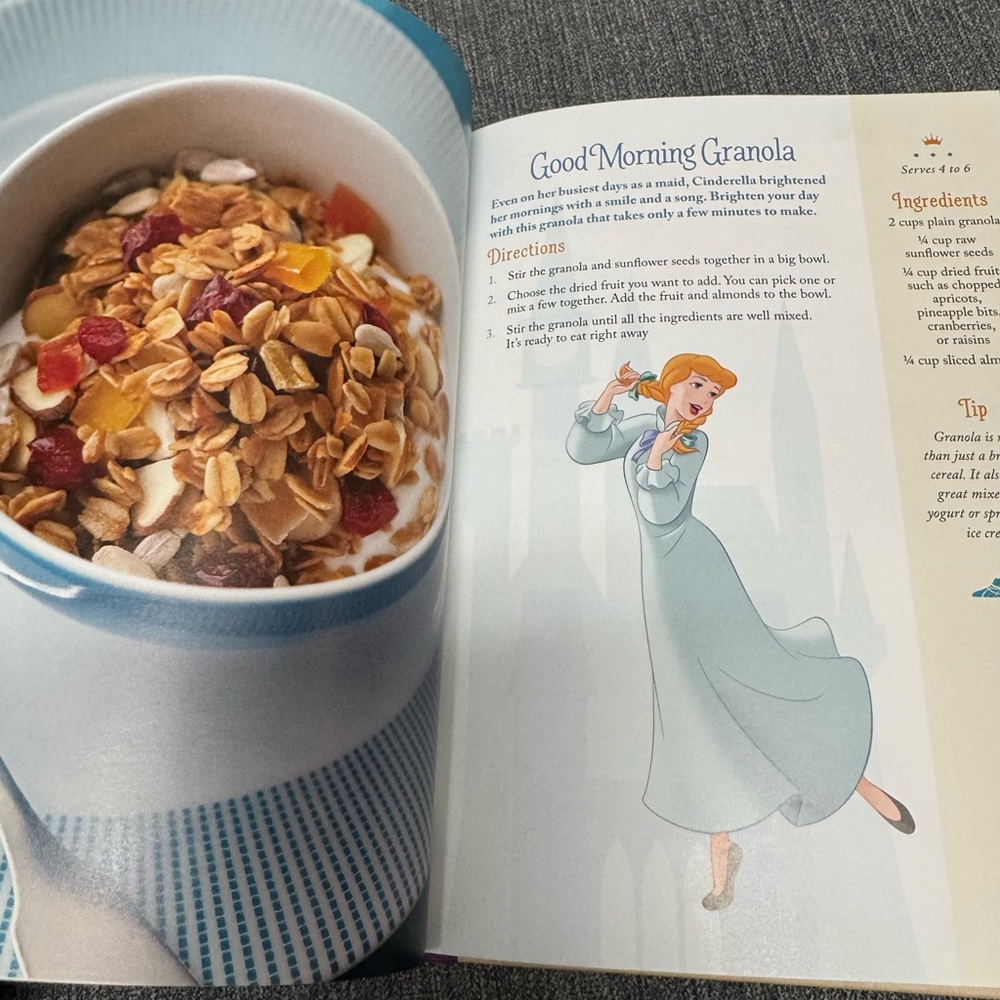 Disney Princess Cookbook with Purple and Cream Accents - Picture 5 of 8